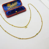 Gold on Sterling Silver Colourful Enamel Fancy Link Necklace Vintage c1960 23"