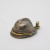 French Sterling Silver Miniature 'WW1 Adrian Helmet' Charm Antique c1915
