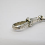 Victorian Sterling Silver Graduating Albert Watch Chain Antique 1901 Birmingham