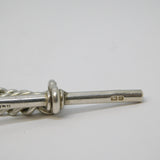 Victorian Sterling Silver Graduating Albert Watch Chain Antique 1901 Birmingham