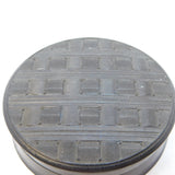 George III Pressed Bovine Horn Square Pattern Snuff Box Antique c1790