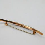 Victorian 9ct Yellow Gold Crescent Moon Sweetheart Brooch Antique c1890
