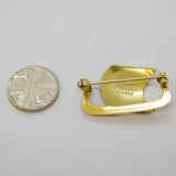 Einar Modahl Norwegian Sterling Silver Enamel Viking Ship Brooch Vintage