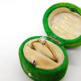 9ct Yellow Gold & 0.15ct Diamond Solitaire Ring Vintage c1970 London