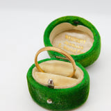 9ct Yellow Gold Minimal Wedding Band Ring Vintage 1945 London Art Deco