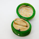 9ct Yellow Gold Minimal Wedding Band Ring Vintage 1945 London Art Deco