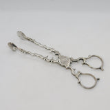 George III Sterling Silver Scrolled Sugar Nips Antique 1770 London Stephen Adams