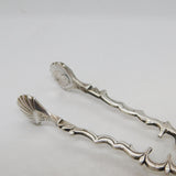 George III Sterling Silver Scrolled Sugar Nips Antique 1770 London Stephen Adams