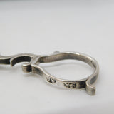 George III Sterling Silver Scrolled Sugar Nips Antique 1770 London Stephen Adams
