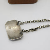 Georgian Sterling Silver 'Lemon' Bottle Ticket or Label c1790 Antique London