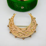 Victorian 9ct Gold Royal Army Physical Training Corps Sweetheart Brooch 1886