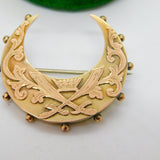 Victorian 9ct Gold Royal Army Physical Training Corps Sweetheart Brooch 1886