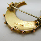 Victorian 9ct Gold Royal Army Physical Training Corps Sweetheart Brooch 1886