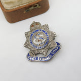 WWII-era Sterling Silver Enamel Royal Army Service Corps Sweetheart Brooch c1940