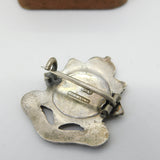 WWII-era Sterling Silver Enamel Royal Army Service Corps Sweetheart Brooch c1940