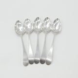 Hester Bateman Georgian Set of Sterling Silver Bright Cut Teaspoons 1785 London