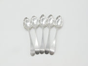 Hester Bateman Georgian Set of Sterling Silver Bright Cut Teaspoons 1785 London