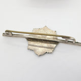 WWII Sterling Silver Enamel Royal Army Service Corps Sweetheart Brooch Antique