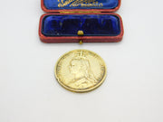 Queen Victorian Sterling Silver Gilded Crown Coin 1891 Antique Fair Condition