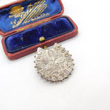 Victorian Sterling Silver 'Good Luck' Sweetheart Brooch 1888 Chester Antique