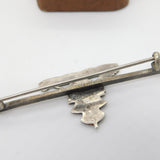 WWII Sterling Silver Enamel Royal Artillery Sweetheart Brooch c1940 Antique