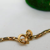 9ct Tri-Colour Gold Shimmering Chain Necklace Vintage 1994 London 40cm Length