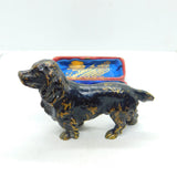 Victorian Cold Painted Bronze Cocker Spaniel Dog Sculpture Antique c1880