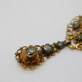 18th Century Iberian 14ct Rose Gold, Old Cut Diamond Drop Pendant Antique c1780