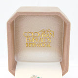 14ct Two-Tone Gold, Emerald & Diamond Floral Crossover Ring Vintage c1990