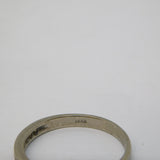 18ct White Gold & 0.14ct Diamond Half-Eternity Ring Vintage c1970