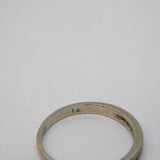 18ct White Gold & 0.14ct Diamond Half-Eternity Ring Vintage c1970