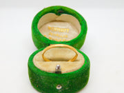22ct Yellow Gold Wedding Band Ring Vintage 1951 Birmingham 'Lucky Star'