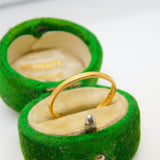 22ct Yellow Gold Wedding Band Ring Vintage 1951 Birmingham 'Lucky Star'