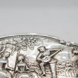 Victorian Sterling Silver Regency Pattern Snuff Box Antique 1899 Birmingham