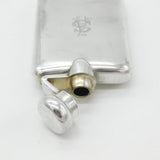 Sterling Silver Monogram Spirit Hip Flask 1921 Birmingham Antique