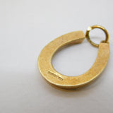 9ct Yellow Gold Lucky Horseshoe Charm Pendant Vintage 1975 London