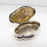 Victorian Sterling Silver Regency Pattern Snuff Box Antique 1899 Birmingham