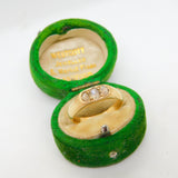 18ct Yellow Gold & 0.35ct Three-Stone Diamond Ring Vintage c1970