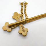 Victorian French Gilt Metal & Turquoise Set Sword in Scabbard Brooch Antique