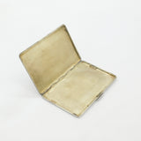 WWII Sterling Silver Engine Turned Enamel RAF Cigarette Case 1940 Birmingham