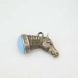 Victorian Sterling Silver Horse Form Fob Pendant Antique 1876 Birmingham