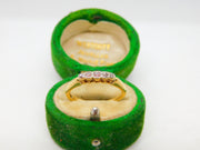 Victorian 18ct Gold & Five-Stone Diamond Band Ring Antique c1890