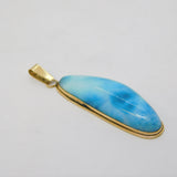 14ct Yellow Gold Mounted Larimer Specimen Pendant Vintage c1970