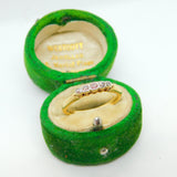 Victorian 18ct Gold & Five-Stone Diamond Band Ring Antique c1890