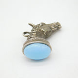 Victorian Sterling Silver Horse Form Fob Pendant Antique 1876 Birmingham