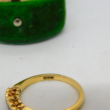 Victorian 18ct Gold & Five-Stone Diamond Band Ring Antique c1890