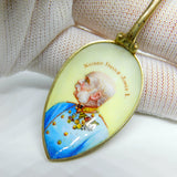 Austrian Sterling Silver Enamel Kaiser Franz Josef I Commemorative Spoon c1900