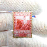 Edwardian Sterling Silver & Enamel Austrian 60 Heller Stamp Antique c1908