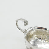 George II Sterling Silver Duck Crest Floral Sauce Boat c1745 London Antique