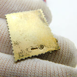 Edwardian Sterling Silver & Enamel Austrian 60 Heller Stamp Antique c1908